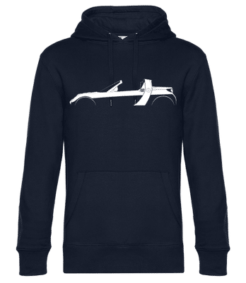 'Smart Roadster' Silhouette - Pánska štandardná mikina s kapucňou - Namornícka modrá - Predné