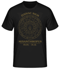 Zodiac Sign Misanthropus · Camiseta básica para hombre