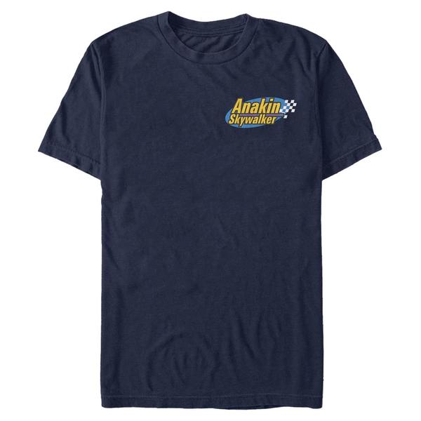 Aperçu: Star Wars - Logo Anakin Pocket - Homme T-shirt - Bleu marine - Devant