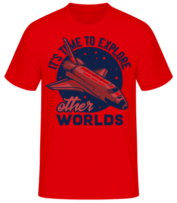 Its Time To Explore - T-shirt standard Homme - Rouge - Devant