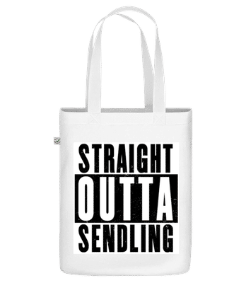 Straight Outta Sendling - Bio Tasche - Weiß - Vorne