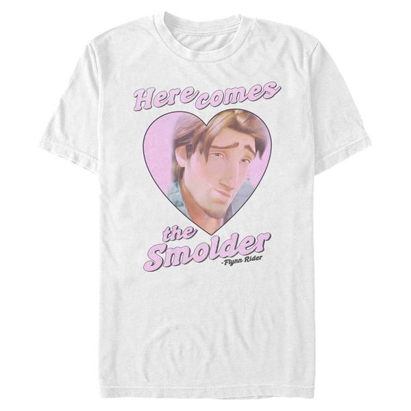 Preview: Disney - Tangled - Flynn Rider Smoulder - Men's T-Shirt - White - Front
