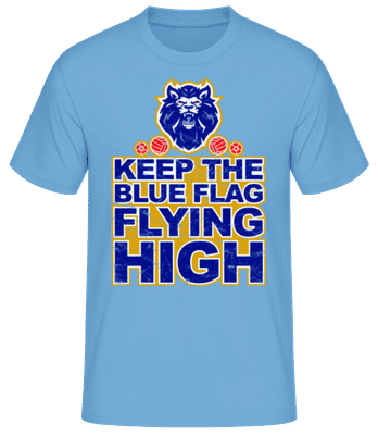 Chelsea Football Blue Flag Fly High - Men's Basic T-Shirt - Light blue - Front