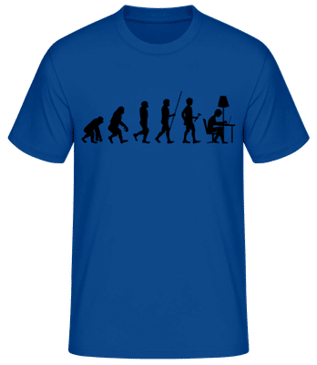 Evolution Of Office Workers - Men's Basic T-Shirt - Royal blue - Front