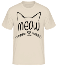 Meow - T-shirt standard Homme - Crème - Devant