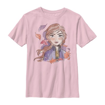 Disney - Frozen - Anna Face - Kids T-Shirt - Pink - Front