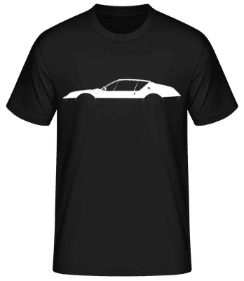 'Alpine A310' Silhouette - Pánske basic tričko - Čierna - Predné