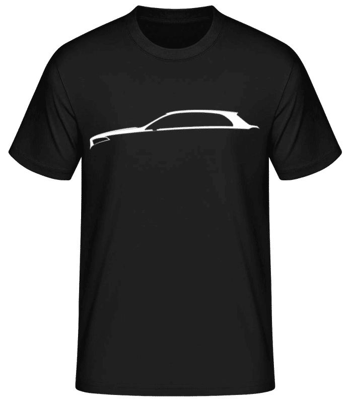 Náhľad: 'Mercedes-AMG A 45 (W177)' Silhouette - Pánske basic tričko - Čierna - Predné