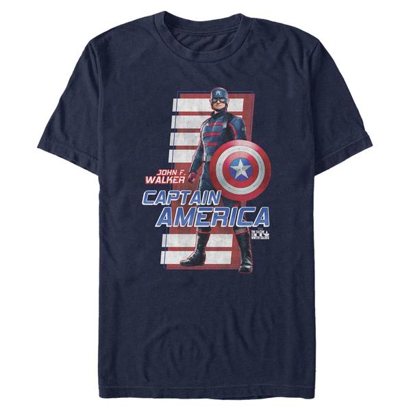 Aperçu: Marvel - Falcon et le soldat de l'hiver - John F. Walker Some Otherguy - Homme T-shirt - Bleu marine - Devant