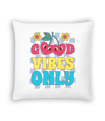 Good Vibes Only - Vankúš - Biela - Predné