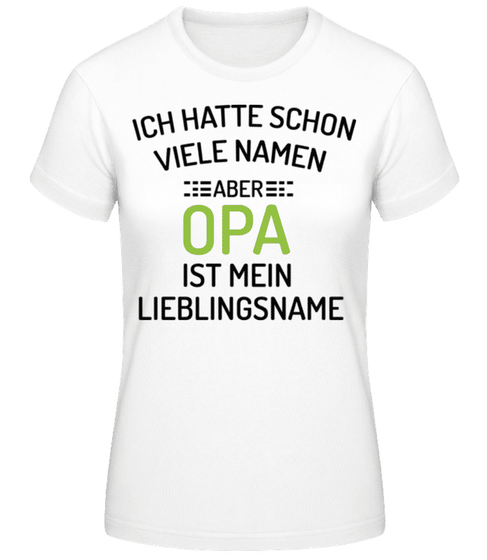 Vorschau: Lieblingsname Opa - Frauen T-Shirt B&C - Weiß - Vorne