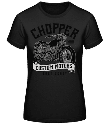 Chopper Custom Motors - T-shirt standard Femme - Noir - Devant
