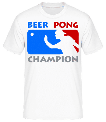 Beer Pong Champion - T-shirt standard Homme - Blanc - Devant