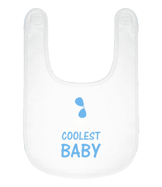 Aperçu: Coolest Baby - Bavoir Bébé bio - Blanc - Devant