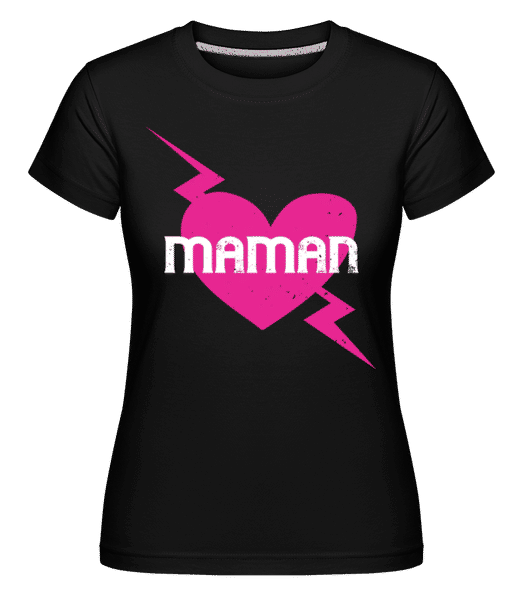 Aperçu: Maman -  T-shirt Shirtinator femme - Noir - Devant