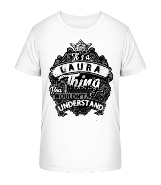Aperçu: It's A Laura Thing - T-shirt bio Enfant Stanley Stella 2.0 - Blanc - Devant