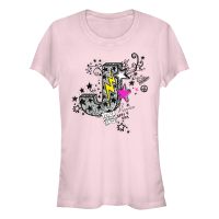 Netflix - Julie And The Phantoms - Logo Julie and Flynn Doodle - Women's T-Shirt - Pink - Front