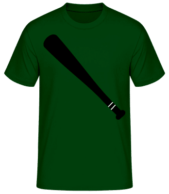 Baseballschläger - Männer Basic T-Shirt - Flaschengrün - Vorne