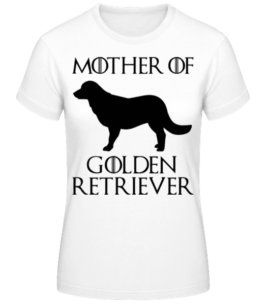 Aperçu: Mother Of Golden Retriever - T-shirt standard Femme - Blanc - Devant