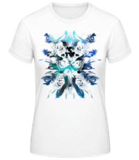 Plumes Et Papillons - T-shirt femme B&C - Blanc - Devant