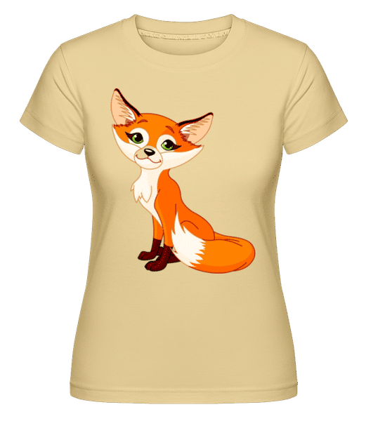 Preview: Cute Fox -  Shirtinator Women's T-Shirt - Yellow - Front
