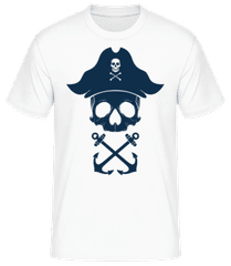 Piraten Totenkopf Schwarz · Männer Basic T-Shirt