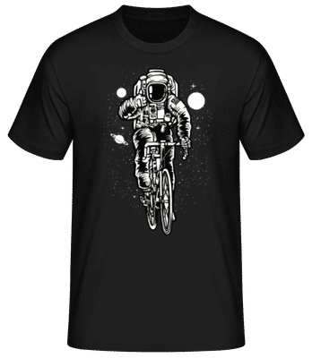 Astronaut Bicycle - Pánske basic tričko - Čierna - Predné