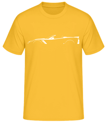 'Chevrolet Corvette C7 Z06' Silhouette - Men's Basic T-Shirt - Golden yellow - Front