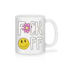 Fck Off - Keramický hrnek - Bílá - Napřed