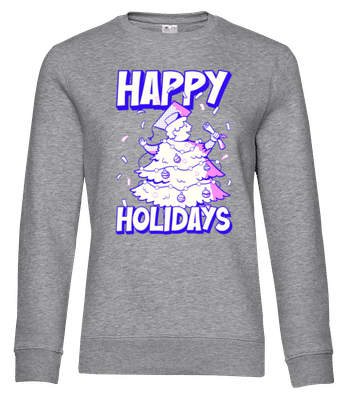 Happy Holidays - Women's standard sweatshirt - Heather grey - Front