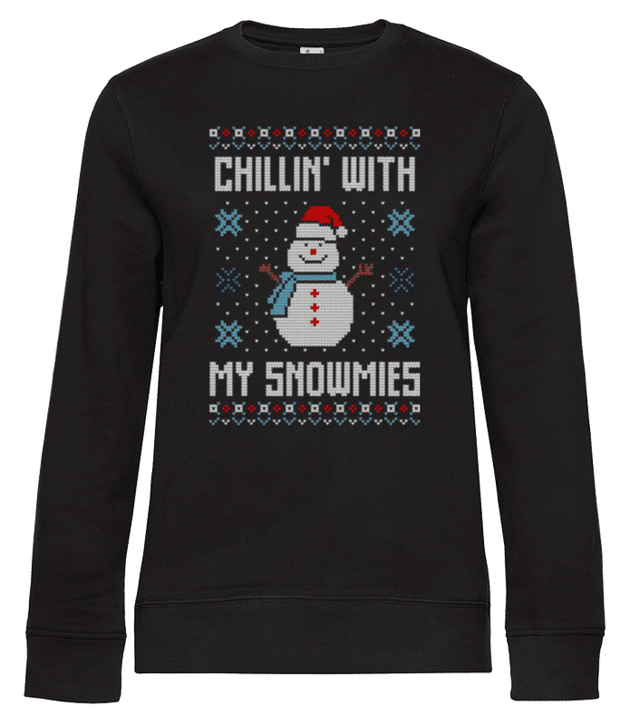 Preview: Chillin With My Snowmies - Women's standard sweatshirt - Black - Front
