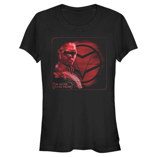 Aperçu: Marvel - Falcon et le soldat de l'hiver - Falcon Profile - Femme T-shirt - Noir - Devant