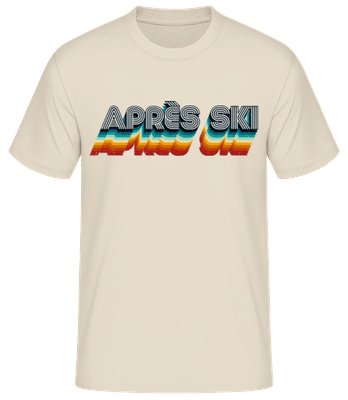 Après Ski - T-shirt standard Homme - Crème - Devant