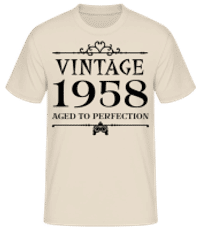Vintage 1958 Perfection - T-shirt standard Homme - Crème - Devant