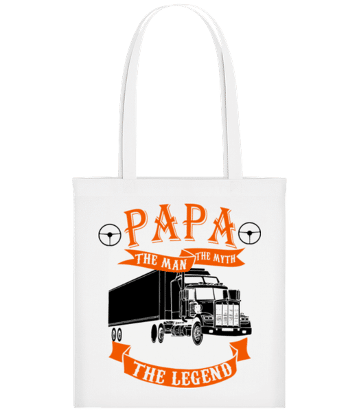 Vorschau: Papa The Legend - Stofftasche - Weiß - Vorne