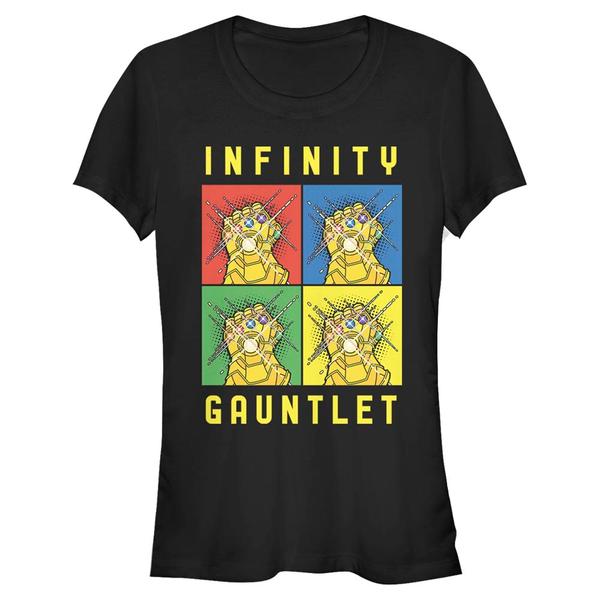 Aperçu: Marvel - Avengers - Gauntlet Warhol - Femme T-shirt - Noir - Devant