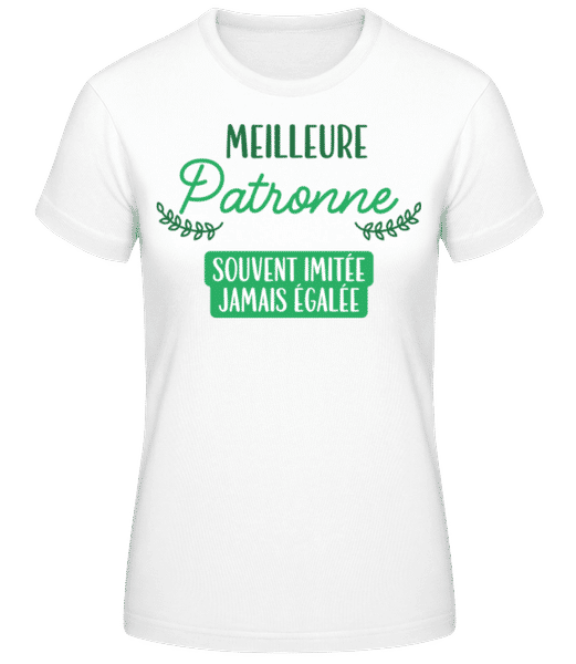 Aperçu: Meilleure Patronne - T-shirt standard Femme - Blanc - Devant