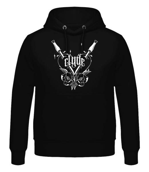 Vorschau: Clyde - Männer Hoodie - Schwarz - Vorne