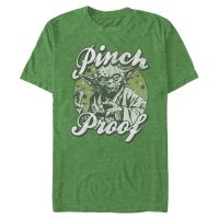 Star Wars - Yoda Pinch Proof - Pánské Tričko - Melír zelený - Napřed
