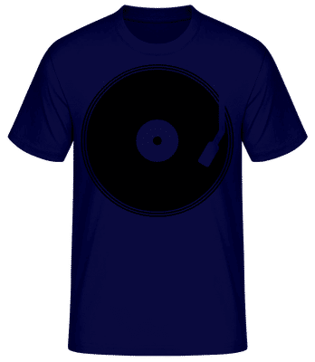 Enregistrement DJ - T-shirt standard Homme - Bleu marine - Devant