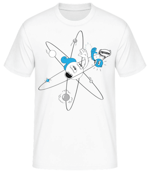 Aperçu: Freedom Atom - T-shirt standard Homme - Blanc - Devant