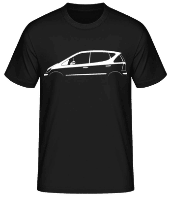 'Mercedes-Benz A-Class  W168' Silhouette - Pánske basic tričko - Čierna - Predné