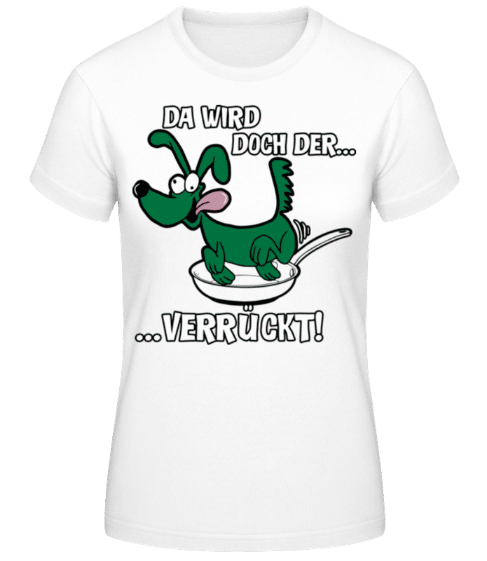 Vorschau: Hund In Der Pfanne - Frauen T-Shirt B&C - Weiß - Vorne