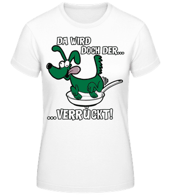 Hund In Der Pfanne - Frauen T-Shirt B&C - Weiß - Vorne