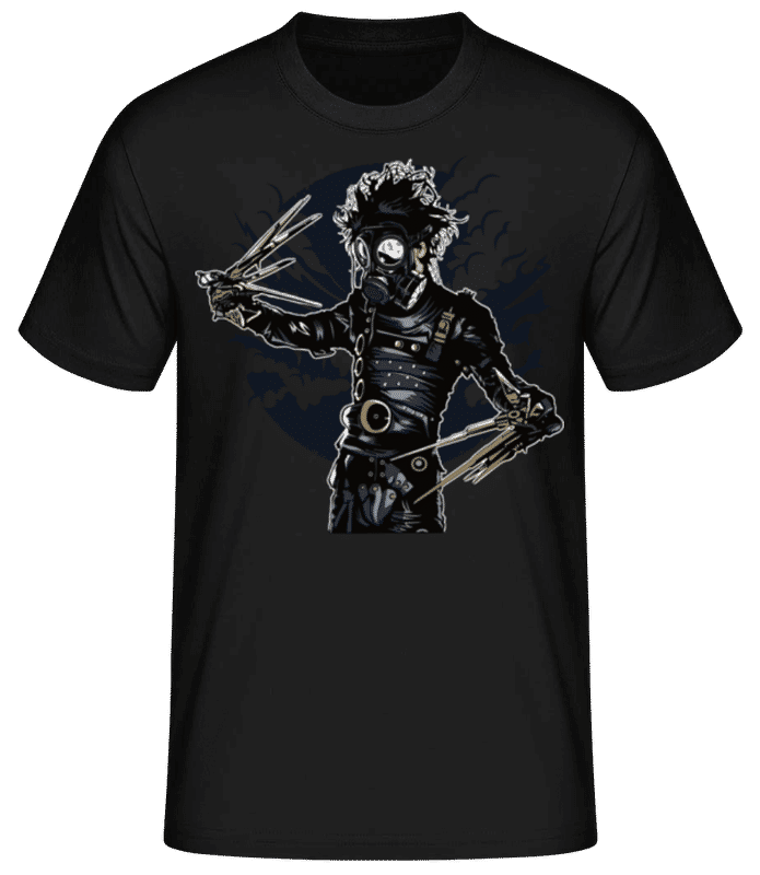 Preview: Gas Mask Scissors - Men's Basic T-Shirt - Black - Front