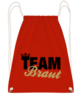 Team Braut Krone - Turnbeutel - Rot - Vorn