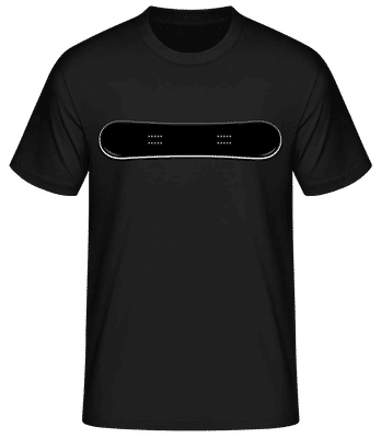 Snowboard - Men's Basic T-Shirt - Black - Front