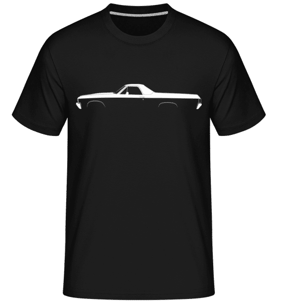 Aperçu: 'Chevrolet El Camino SS' Silhouette -  T-Shirt Shirtinator homme - Noir - Devant