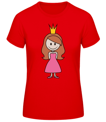 Princesse Comic Rose Vif - T-shirt standard Femme - Rouge - Devant