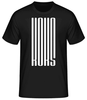 Koks - Männer Basic T-Shirt - Schwarz - Vorne